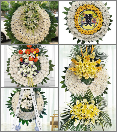 广东广州市花都区梯面镇埔岭村花圈速递